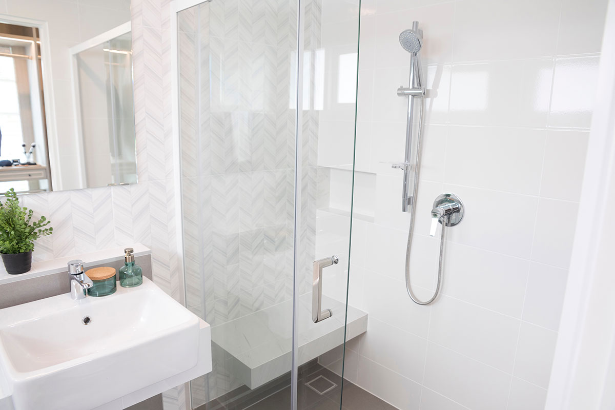 Bathroom and custom tile shower remodel in Marlboro NJ