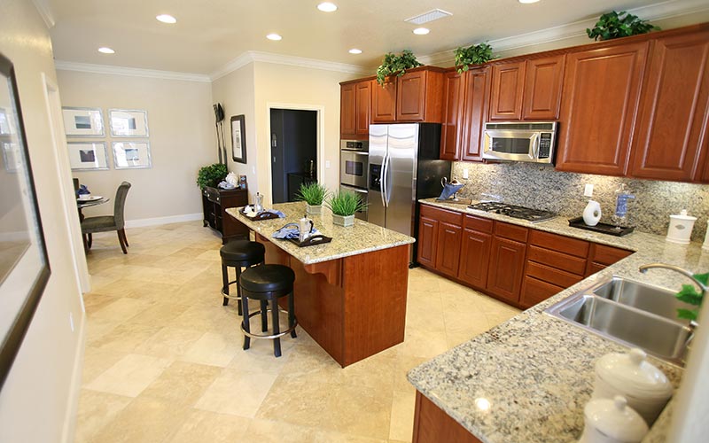 Large format porcelain floor tile installation in a NJ home